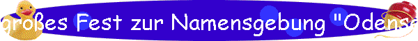 groes Fest zur Namensgebung "Odense-Grundschule"